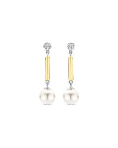 Kolczyki srebrne pozłacane TI SENTO 78011YP