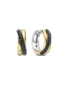 Kolczyki srebrne pozłacane TI SENTO 78012BY