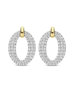 Kolczyki srebrne pozłacane TI SENTO 78014ZY