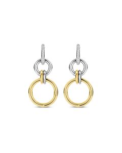 Kolczyki srebrne pozłacane TI SENTO 78018ZY