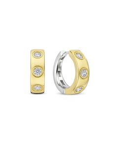 Kolczyki srebrne pozłacane TI SENTO 78046ZY