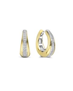 Kolczyki srebrne pozłacane TI SENTO 78049ZY