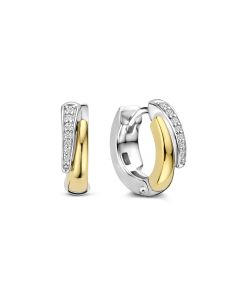 Kolczyki srebrne pozłacane TI SENTO 78052ZY
