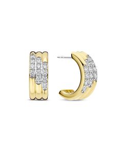 Kolczyki srebrne pozłacane TI SENTO 78053ZY