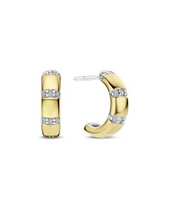 Kolczyki srebrne pozłacane TI SENTO 78058ZY