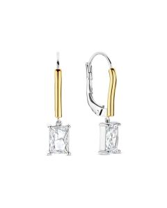 Kolczyki srebrne pozłacane TI SENTO 78063ZY