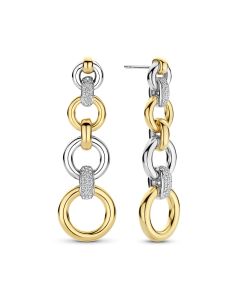 Kolczyki srebrne pozłacane TI SENTO 78090ZY