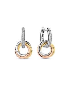 Kolczyki srebrne pozłacane TI SENTO 7857ZT