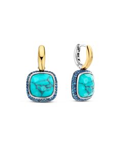 Kolczyki srebrne pozłacane TI SENTO 7968TQ