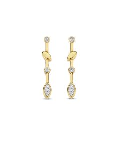 Kolczyki srebrne pozłacane TI SENTO 7988ZY