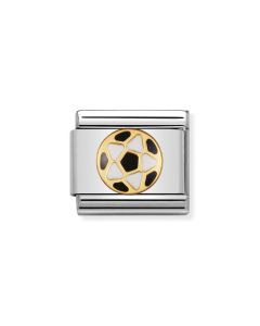 Nomination Composable Gold 18K Czarno - biała piłka 030204/17
