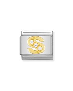 Nomination Composable Gold 18K litera S 030301/19