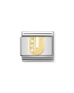 Nomination Composable Gold 18K litera U 030301/21