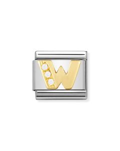 Nomination Composable Gold 18K litera W 030301/23