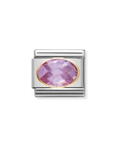 Composable Gold Różowa cyrkonia 030601/003