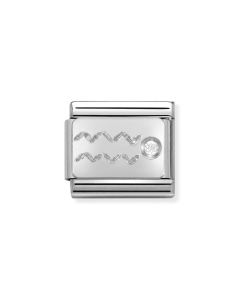 Composable Silver Znak Zodiaku Wodnik 330302/11