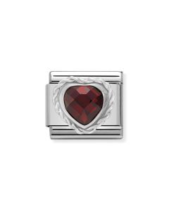 Composable Silver czerwona cyrkonia 330603/005