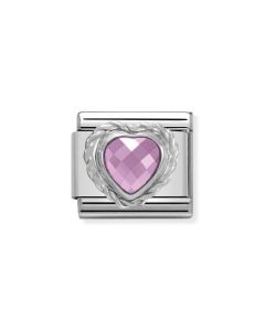 Composable Silver różowa cyrkonia 330603/003