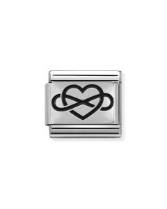 Composable Silver Serce z nieskończonością 330102/05