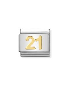 Nomination Composable Gold 18K Liczba 21 030109/36