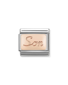 Nomination Composable Rose Gold 9K płytka z napisem son - syn 430108/07