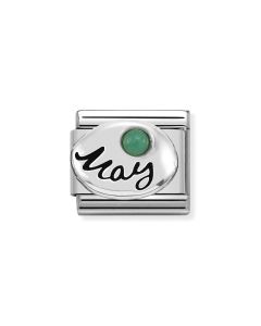 Composable Silver Kamień urodzinowy maj Szmaragd 330505/05