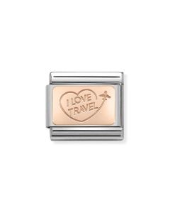 Composable Rose Gold Kocham podróże 430110/02