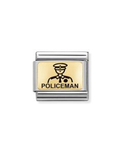 Nomination Composable Gold 18K Policjant 030166/22
