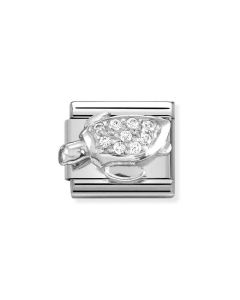 Composable Silver Żółw z cyrkonią 330304/46