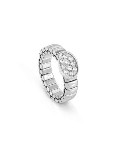 Pierścionek Nomination Italy Extension Life Owal z cyrkoniami srebrny 046000/053