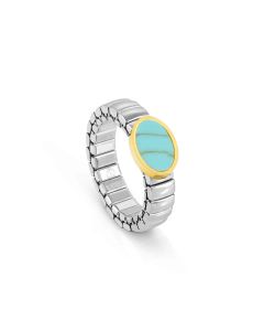 Pierścionek Nomination Italy Extension Life Turkus Owal 046002/128