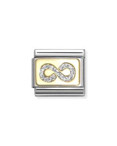 Nomination Composable Gold 18K Nieskończoność z brokatem 030224/06