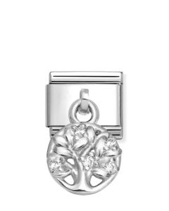 Nomination Composable Silver Charms Drzewko życia z białymi cyrkoniami 331800/27