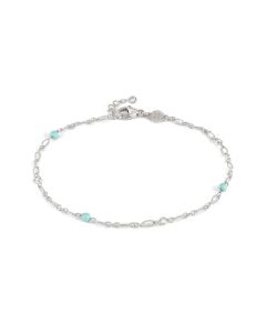Bransoletka Nomination Italy Anklets srebrna z turkusem 241000/003
