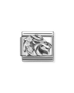 Nomination Composable Silver Znak zodiaku Lew z białymi cyrkoniami 330326/05