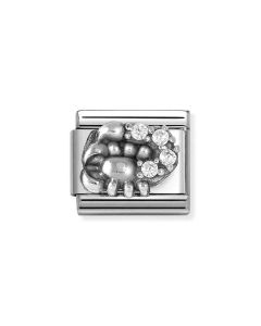 Nomination Composable Silver Znak zodiaku Skorpion z białymi cyrkoniami 330326/08