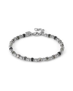 Bransoletka Nomination Italy Instinctstyle Sea szary labradoryt / lawa wulkaniczna 027931/094