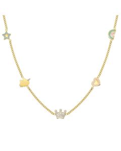 Naszyjnik Nomination Italy Fairyicons pozłacany mix 134109/050