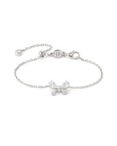 Bransoletka Nomination Italy Shine me up srebrna kokardka biała 241901/008