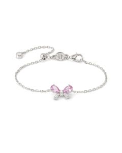 Bransoletka Nomination Italy Shine me up srebrna kokardka różowa 241901/009