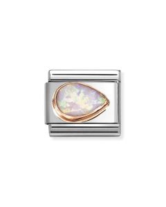 Nomination Composable Rose Gold 9K różowy opal kropla - prawa 430514/38