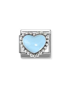Nomination Composable Silver niebieskie serce 330204/34