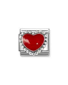 Nomination Composable Silver czerwone serce 330204/39