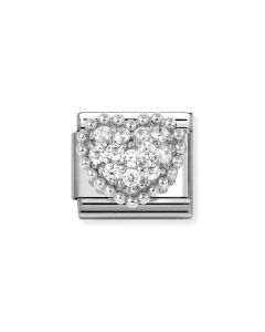 Nomination Composable Silver serce z cyrkoniami 330322/07
