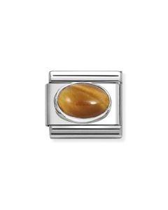 Nomination Composable Silver brązowe tygrysie oko 330510/41