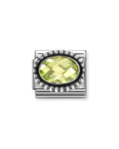 Nomination Composable Silver zielona cyrkonia 330607/004