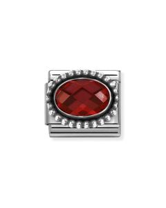 Nomination Composable Silver czerwona cyrkonia 330607/005