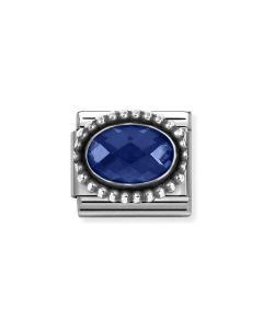 Nomination Composable Silver niebieska cyrkonia 330607/007