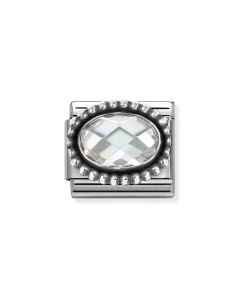 Nomination Composable Silver biała cyrkonia 330607/010