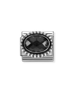 Nomination Composable Silver czarna cyrkonia 330607/011